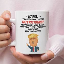 Personalized Gift For Nutritionist, Nutritionist Trump Funny Gift, Nutritionist Birthday Gift, Nutritionist Gift, Gift F