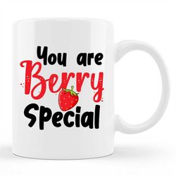 cute strawberry mug, cute strawberry gift, strawberry mugs, gardening mug, strawberries mug, strawberry print, strawberr