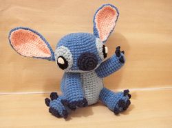 crochet  patterns  toys amigurumi stitch! from lilo and stitch downloadable pdf, english