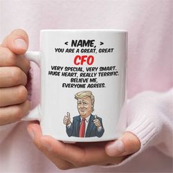 personalized gift for cfo, cfo trump funny gift, cfo birthday gift, cfo gift, cfo mug, funny gift for cfo