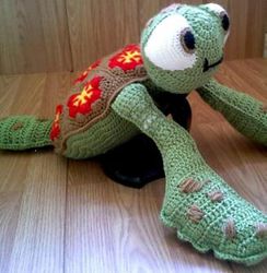 crochet  patterns  toys sea turtle downloadable pdf, english