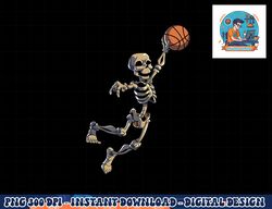 basketball skeleton halloween men boys basketball halloween png, sublimation copy