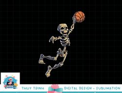 basketball skeleton halloween men boys basketball halloween png, sublimation copy