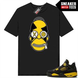 thunder 4s shirts to match sneaker match tees black 'misfit homer'