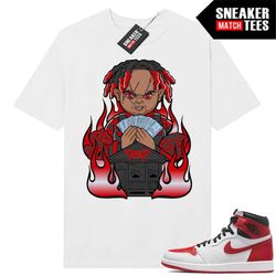 heritage 1s sneaker match tees white 'trap chucky'
