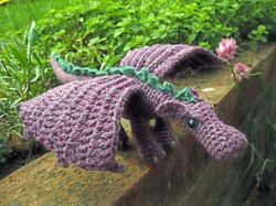 crochet  patterns  toys fierce little dragon downloadable pdf, dutch, english, french, german