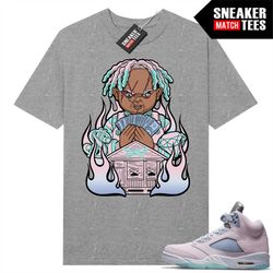 easter 5s to match sneaker match tees heather grey 'trap chucky'
