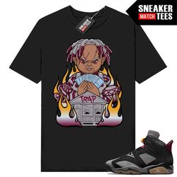 bordeaux 6s shirts to match sneaker match tees black 'trap chucky'