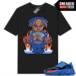 yeezy 700 hi-res blue shirts to match sneaker match tees black 'trap chucky'