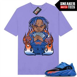 yeezy 700 hi-res blue shirts to match sneaker match tees light purple 'trap chucky'