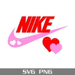 nike swoosh heart svg, nike valentine day svg, nike logo svg, valentine day svg, png digital file