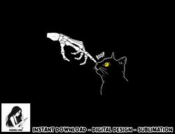cat black lover skeleton hand boop funny halloween 2022 png, sublimation copy