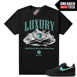 tiffany force 1s shirts to match sneaker match tees black 'luxury'