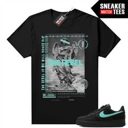 tiffany force 1s shirts to match sneaker match tees black 'rebel'