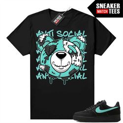 tiffany force 1s shirts to match sneaker match tees black 'antisocial bear'