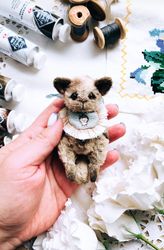 teddy cat. collectible plush cat. best gift. as a gift to a cat lover. children's room decor. the artist is a plush cat.