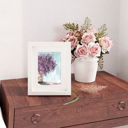 original watercolor painting "flowers 4 miniature"