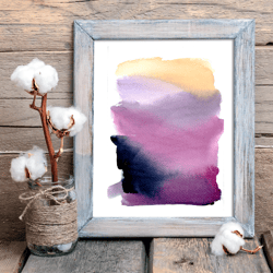 original watercolor painting "abstract minimalism 7 miniature"