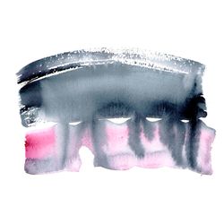 original watercolor painting "abstract minimalism 11 miniature"