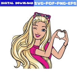 barbie girl svg, barbie svg, girl svg, barbie princess svg, princess svg, cartoon svg, png eps pdf digital file