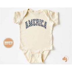 baby onesie - america 4th of july shirts & bodysuit - memorial day flag shirts for babies 5665