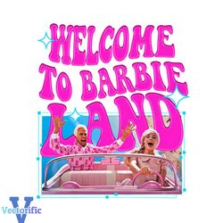 welcome to barbie land margot robbie png silhouette file