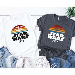 star wars 1977 shirt, star wars shirt, xwing shirt, disney star wars shirt, disney shirt, star wars gift, retro star war