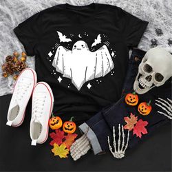 ghost cropped shirt, halloween cropped, kawaii ghost shirt, cute chost crop, skoopy hoodie, women halloween tee