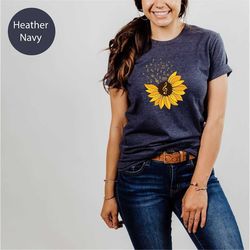 sunflower music note music lovers shirt, sunflower shirt, sunflower party, sunflower lover shirt, music gift, music shir