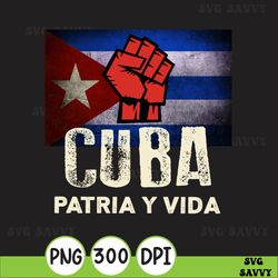 viva cuba libre patria-y-vida flat vintage png