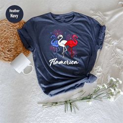 4th of july flamingo shirt, american flag flamerica, american flamingo, patriotic flamingo, independence day gift shirt