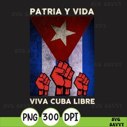 patria y vida viva cuba libre png