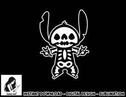 disney stitch halloween skeleton png, sublimation copy