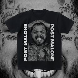 post malone ii vintage style bootleg graphic tee, post malone vintage rap tee 90s inspired unisex heavy cotton