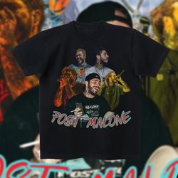 post malone vintage style bootleg graphic tee, post malone vintage rap tee 90s inspired unisex heavy cotton