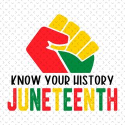 know your history juneteenth svg, juneteenth day svg,juneteenth svg, celebrate 1865 juneteenth, 19th juneteenth svg, 186