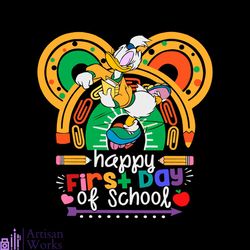 funny disney first day of school svg cutting digital file