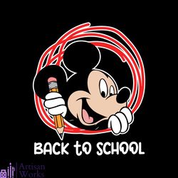 mickey back to school svg disneyland school svg digital files