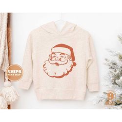 Toddler Christmas Shirt - Santa Kids Christmas Sweatshirt - Holiday Natural Infant, Toddler & Youth Tee 5466-C