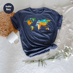 traveler shirt, traveler gift, vacation shirt, travel lover, world map shirt, airplane mode shirt, exchange student, wan