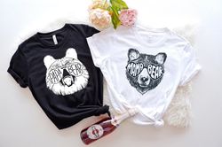 papa mama bear shirt, mr mrs shirts, couple matching set, couple shirts, papa bear tees, mama bear shirt, baby shower gi