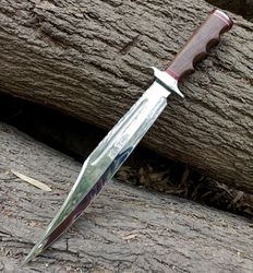 51cm custom handmade knives carbon steel bowie knife longest. hunting camping