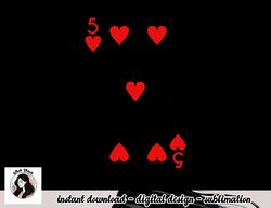 Five Of Hearts Deck Of Cards Group Costume Halloween Casino png, sublimation copy