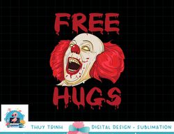 free hugs halloween evil killer scary clown horror gift png, sublimation copy