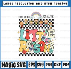 groovy i love my job for all the little reasons teacher png, teacher retro png, back to school png, digital download