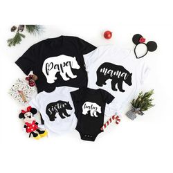 family bear shirts,bear family shirts,family bear tshirts, family bear matching shirt, mama bear shirt, papa bear shirts