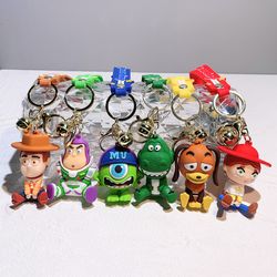 disney keychains toy story keychains for couples alien car keys keychain buzz lightyear anime trinkets charm keyrings