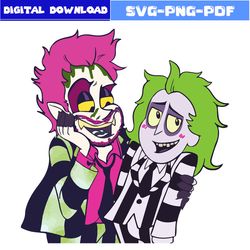 beetlejuice svg, horror movie svg, horror character svg, halloween svg, cartoon svg, png pdf file