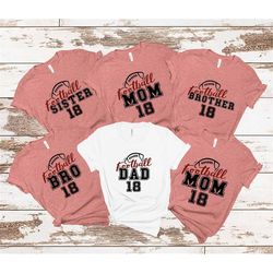 football family shirt, football mom shirt, football dad shirt, game day shirt, football sis tee, football bro tee, custo