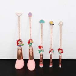 anime the little mermaid soft makeup brushes set cosmetics concealer brush blush powder eye shadow foundation brush